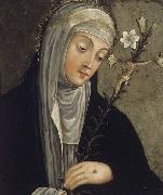 unknow artist St Catherine of Siena Sweden oil painting artist
